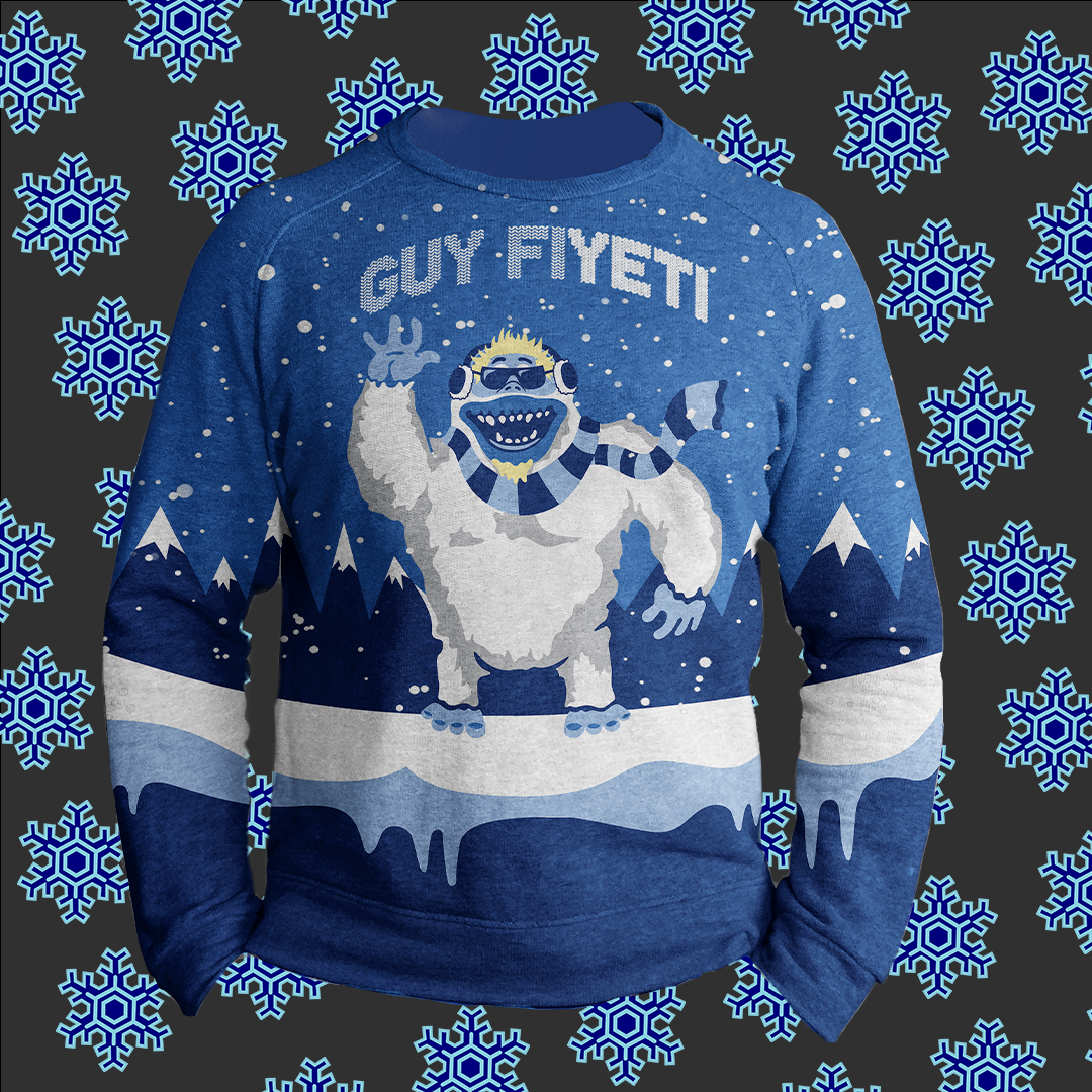 Funny Yeti Mens Cardigan Sweater: Fun, Cozy and Comfy